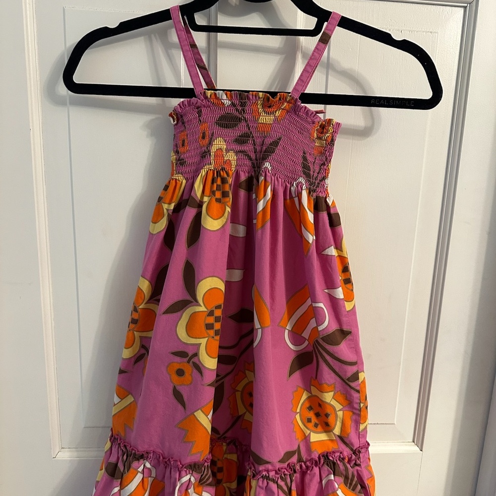 Hanna Andersson Smocked Sundress, Size 120 (6/7)